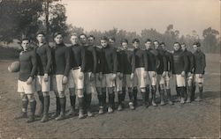 Rugby Football Team, St. Matthew's Military School Postcard