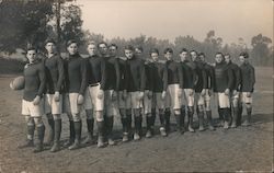 Rugby Football Team, St. Matthew's Military School Burlingame, CA Postcard Postcard Postcard