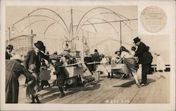 Airplane Carnival Ride, Pacific City Postcard