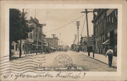 View of Main Street, Redwood City, California Postcard
