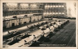 Sunnyvale Naval Air Station, Hanger Interior Moffett Field Mountain View, CA Postcard Postcard Postcard