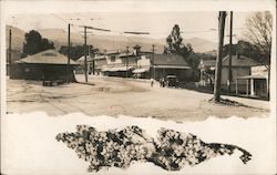 Street View, Railroad Depot Saratoga, CA Postcard Postcard Postcard