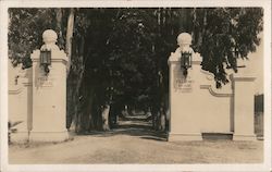 Entrance to Odd Fellows Home Postcard