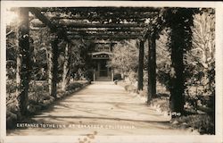 Entrance to the Inn at Saratoga, California Postcard Postcard Postcard