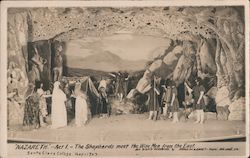 1907 Santa Clara College Nazareth Act 1- The Shepherds Meet the Wise Men from the East Postcard