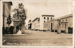 Street View, University of Santa Clara Postcard
