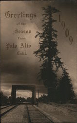 Greetings of the Season from Palo Alto - The Palo Alto Tree Postcard