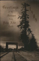 Greetings of the Season from Palo Alto - The Palo Alto Tree California Postcard Postcard Postcard