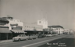 1950 University Ave Stanford Theater University Creameries Postcard