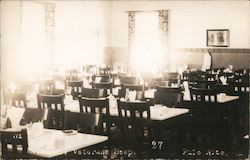 Veteran's Hospital Dining Room Postcard