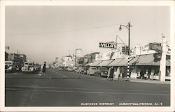 Business District- Street and Buildings Albany, CA Postcard Postcard Postcard