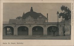 Rare, Early Santa Fe Depot Berkeley, CA Postcard Postcard Postcard