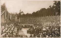 1914 Flag Day Gathering, Greek Theatre Berkeley, CA Postcard Postcard Postcard