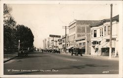 "B" Street Looking West Postcard