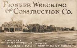 Pioneer Wrecking and Construction Co. Postcard