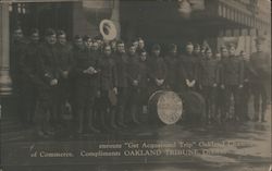 Group of Soldiers en route "Get Acquainted Trip" Oakland, CA Postcard Postcard Postcard
