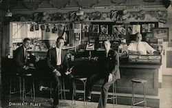 Scherer's Place Hamburger 15c Postcard