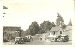 Entrance to Mirabel Park, Russian River Resort Postcard
