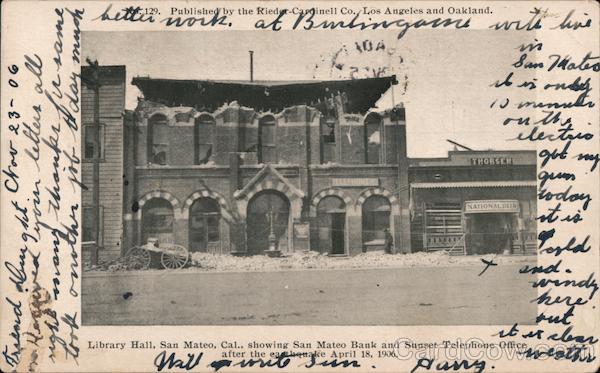 View of Library Hall San Mateo California