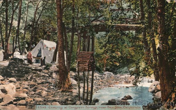 Camping at Congress Springs San Jose California
