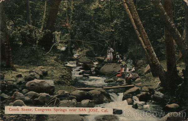 Creek Scene, Congress Springs San Jose California