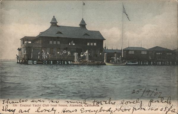 Encinal Yacht Club boat house Alameda California
