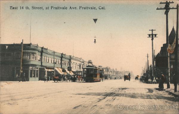 East 14th Street, At Fruitvale Ave California