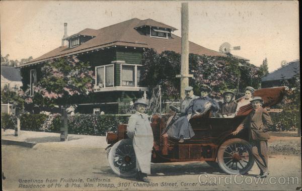 Residence of Mr. & Mrs. Wm. Knapp, 3101 Champion Street, Corner School Fruitvale California
