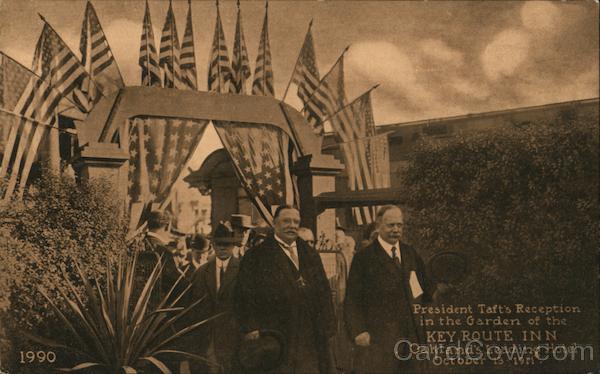 President Taft's Reception in the Garden of the Key Route Inn Oakland California