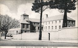 2518 Mills Memorial Hospital Postcard