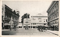 Broadway at Main St. Postcard