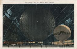 Helium Cell in U.S.S. Macon Navy Airship Postcard