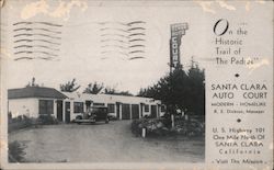 Santa Clara Auto Court Postcard