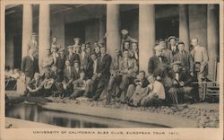 University of California Glee Club, European Tour 1911 Postcard