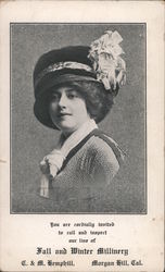 Hats for Sale by C. & M. Hemphill Postcard