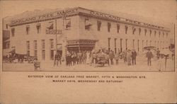 Exterior View of Oakland Free Market Postcard
