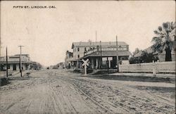 Fifth St. Lincoln, CA Postcard Postcard Postcard