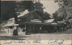 Woodside Post Office and Hardware Store Postcard