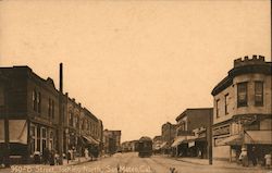 "B" Street Looking North Postcard