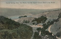 Crystal Springs Dam Postcard