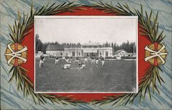 Men Playing Lacrosse Postcard