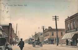 B. Street San Mateo, CA Postcard Postcard Postcard