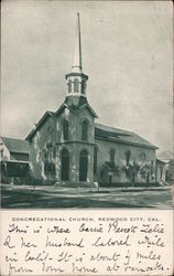 Congregational Church Redwood City, CA Postcard Postcard Postcard