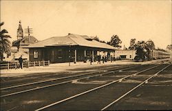 Southern Pacific Depot Redwood City, CA Postcard Postcard Postcard