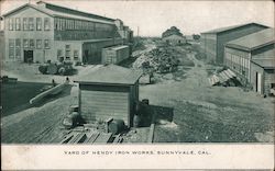 Yard of Hendy Iron Works Postcard