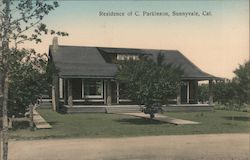 Residence of C. Parkinson Postcard