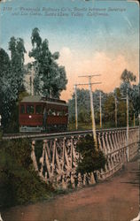 Peninsula Railway Co's. Trestle between Saratoga and Los Gatos Postcard