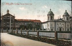 Santa Clara College Postcard