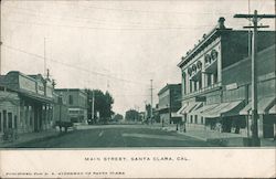 Main Street Santa Clara, CA Postcard Postcard Postcard