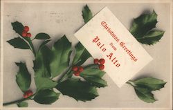 Christmas Greetings from Palo Alto Postcard
